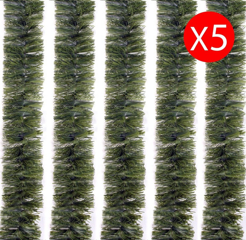 Guirnalda Boa Navidad Verde Pino 10 Cm X 2 Mts - Sheshu