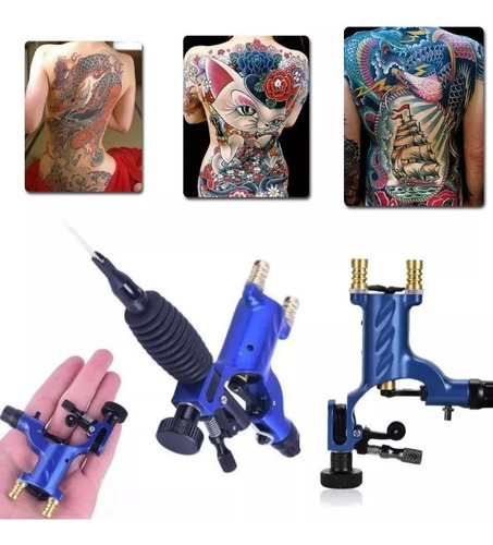 Máquina Para Tatuar Rotativa Aleación Tattoo Motor Gun Azul