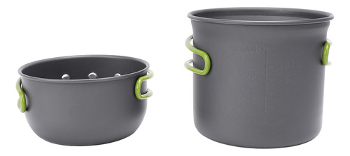 Juego De Ollas Para Acampar, Kit De Cuchara Y Tenedor De Ale