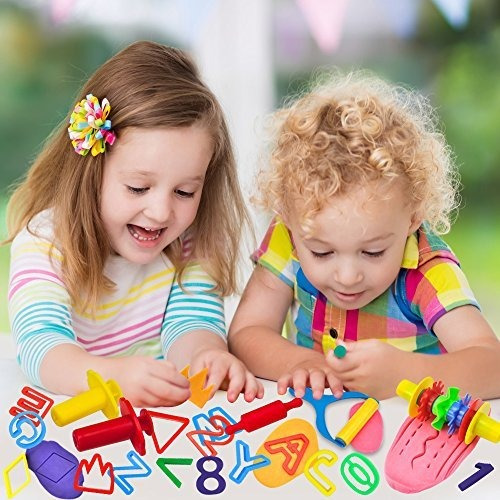 Kiddy Dough 24 Piezas De Herramientas Dough Y Clay Party Pac
