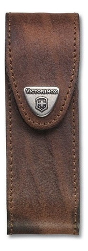 Estojo de couro marrom Victorinox® para faca fina de 111 mm