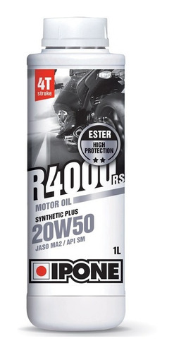 Aceite Semisintético Moto Ipone R4000 Rs 4t 20w50 