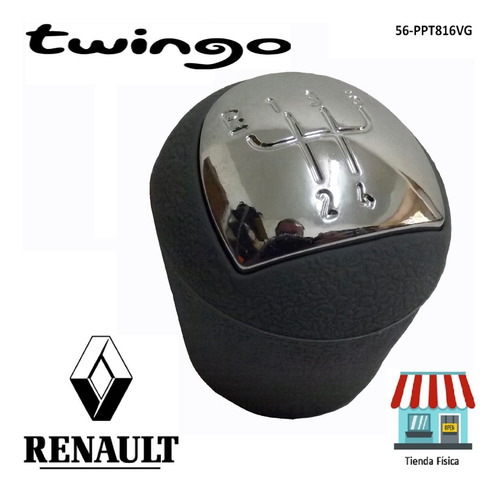 Pomo Palanca Renault Twingo 2 8v Y 16v Gris