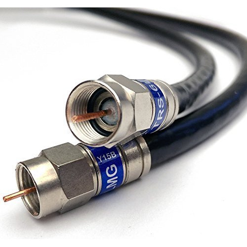 200 Pies Quad Shield Cobre Sólido 3ghz Rg 6 Cable Coax...