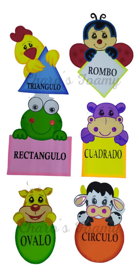 Excelentes Figuras De Foamy Para Salon De Clases | MercadoLibre 📦