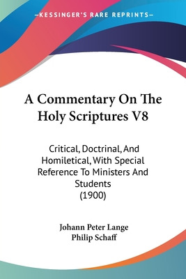 Libro A Commentary On The Holy Scriptures V8: Critical, D...