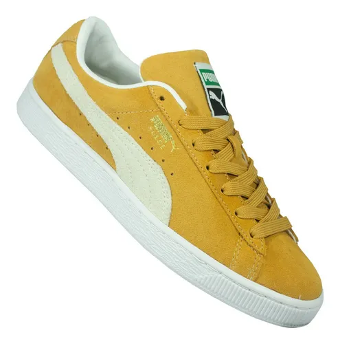 Puma suede hotsell classic cadarço branco