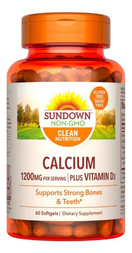 Calcium 1200 Plus D3  Sundown Natural (60 Softgels