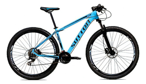Bicicleta 29 Sutton Câmbio Shimano 21v Disc Hidráulico Gts Tamanho Do Quadro 17   Cor Azul