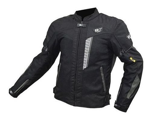 Chamarra Deportiva Con Protecciones R7-230 Textil Negro