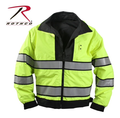 Chaqueta Reversible Alta Visibilidad Impermeable Tie. Fisica