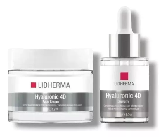 Kit Hyaluronic 4d Face Cream + Serum Hialuronico Lidherma