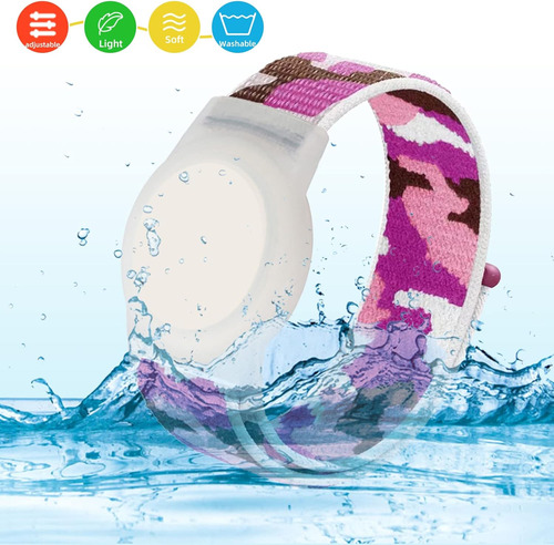 Compatível Com Pulseira Apple Airtag Para Crianças, Camo Nyl