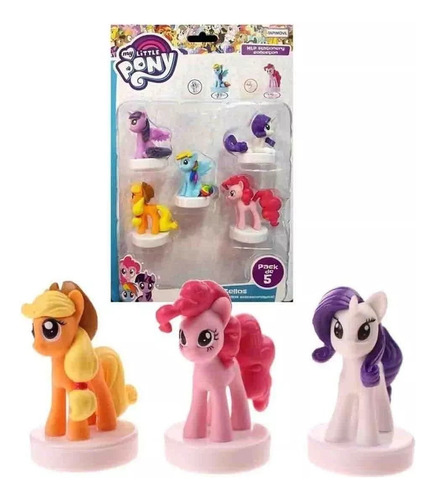Sellos My Little Pony X5 Figuras 4 Cm En Blister Mundotoys