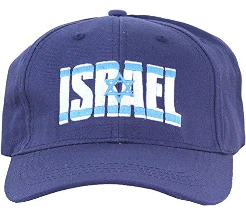 Nana Gifts Sombrero Israel, Bandera Israel Bordada Azul