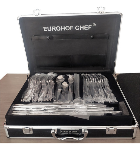 Set De Cubiertos En Acero Inoxidable 84 Piezas Eurohofchef