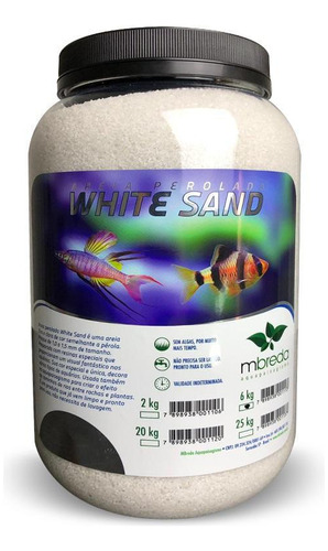 Areia Perolada White Sand - Mbreda - 6kg