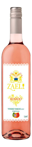 Kit 6un Vinho Verde Rosé Meio Seco Português Zaeli 750ml