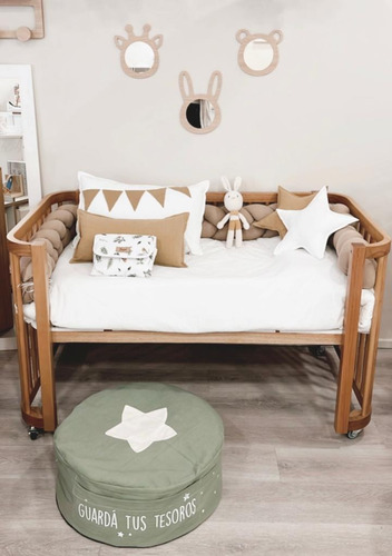 Cuna Colecho Evolutiva 5 En 1 Madera Grandis-1,36x0,80x0,80m