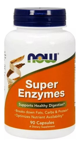 Suplemento En Comprimidos Now Foods  Super Enzymes 90cp