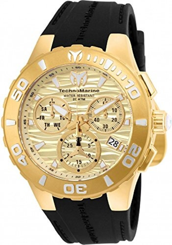 Reloj Technomarine Para Hombre Tm-115079 Color Dorado De