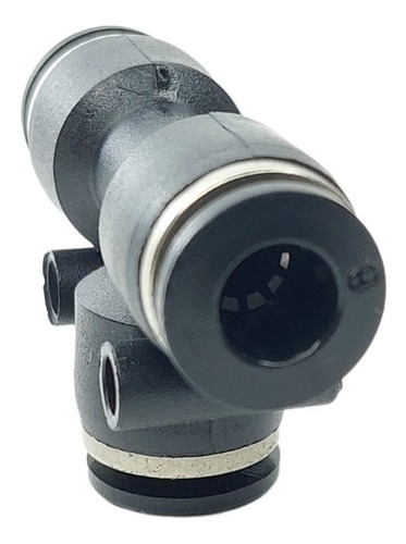 Imagen 2 de 4 de Conector Unión Racord Neumático T Tee Acople Manguera 6mm