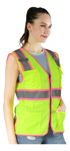 Hi Vis - Chaleco De Seguridad Para Mujer, Chaleco De Constru