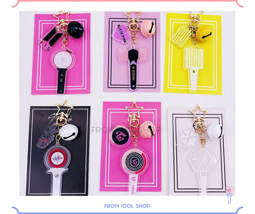 Llavero De Kpop ( Light Stick ) Cascabel Colgante