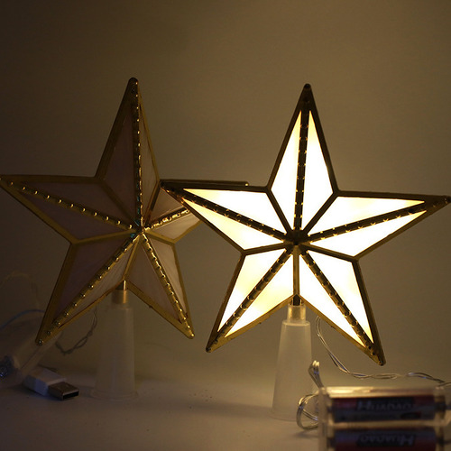 Adorno De Estrella For Árbol De Navidad Led Con Usb Y