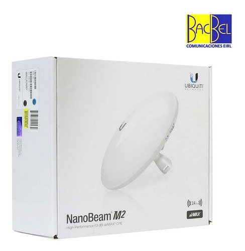 Ubiquiti - Radioenlace Nbe-m2-13 Nanobeam M2 - Airmax 2.4ghz