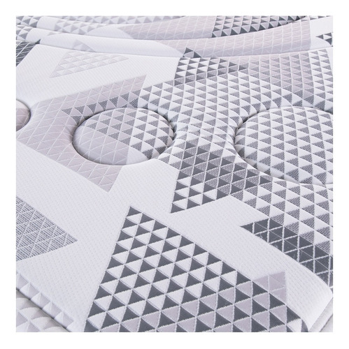 Colchón 2 1/2 plazas de resortes King Koil 120 Gold Luxury Pocket blanco, gris y negro - 160cm x 200cm x 33.5cm con Euro pillow