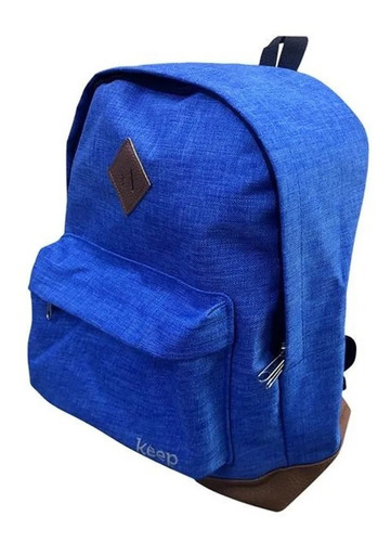 Mochila Multi Keep Everyday 15.6 Poliéster Bo436 Azul/marrom Cor Azul Desenho do tecido Azul