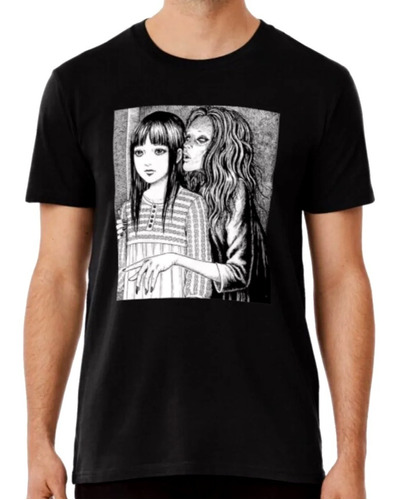 Playera O Blusa Junji Ito Manga 2 En Blanco Y Negro 