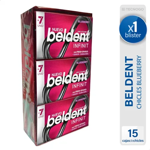 comprar Chicle Beldent Blueberry Cero Azucar Sin Tacc Caja X15 Unid