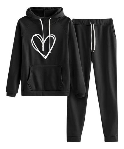 Sudadera De Manga Larga Para Mujer, Conjunto De Pantalones L