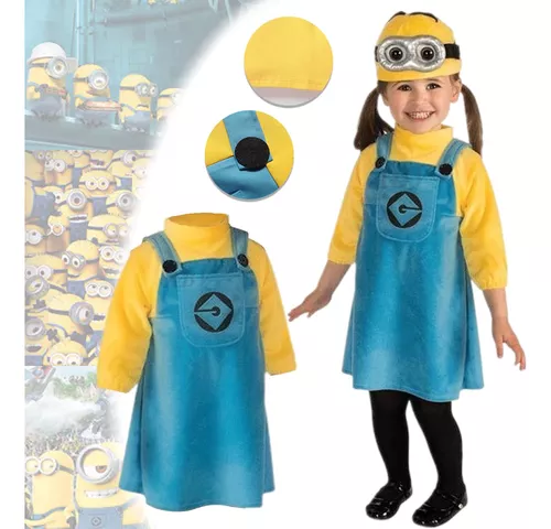 Disfraz de Minion de Despicable Me Minion para bebés y niñas de 1 a 2 años,  12 a 24 meses