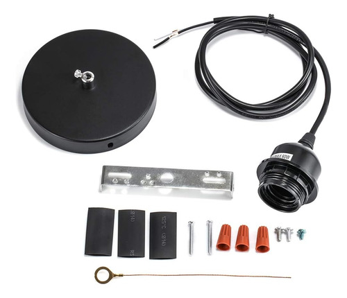 Elibbren Industrial Mini Kit De Luz Colgante E26 E27 Base Ed