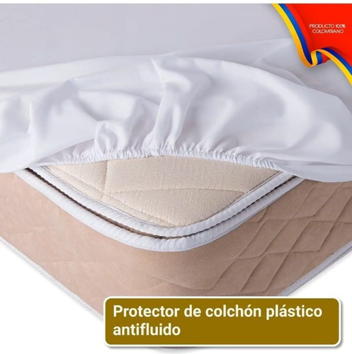 Forro Protector Colchón Antifluidos Cama 1.40 X 1,90