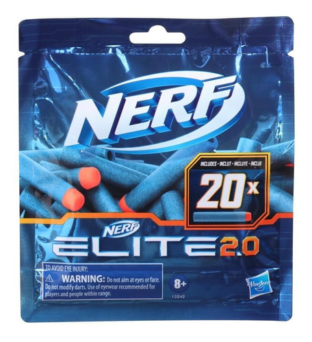 Pack Nerf 20 Dardos Balas Elite 2.0 