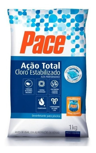 Desinfetante Para Piscina (cloro Pace) 1kg 