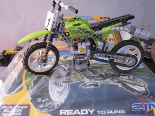 Bloque De Construccion 2 En 1 Motocicleta Juguete Creativid