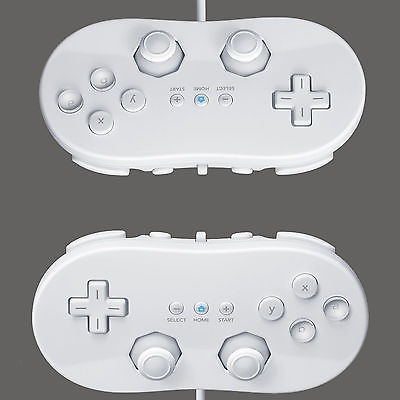 2 Classic Controller Pro Para Nintendo Wii Remote Blanco Us 