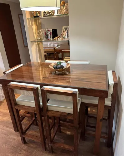 Isla De Cocina Con Taburetes Mesa Alta Taburetes Alto 6 Pers
