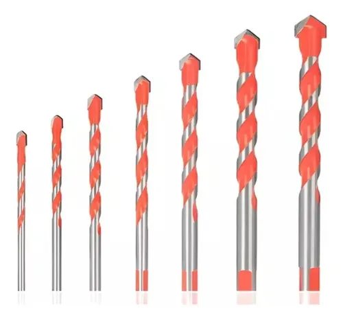Kit 7 Brocas Furadeira Fura Tudo Diamantada