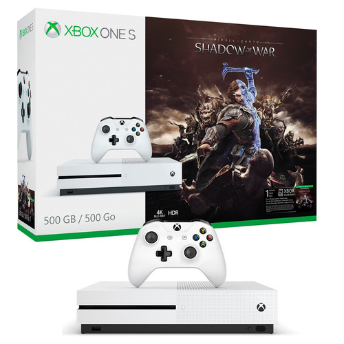 Consola Xbox One S 500gb Joystick Shadow Of War Mexx - Excelente (Reacondicionado)