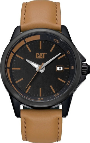 Reloj Cat Hombre Py16135124 Cafe Negro Original