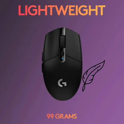 Mouse Inalámbrico Para Juegos Logitech G305 Lightspeed Black