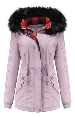 Abrigo Invierno Para Mujer Chaqueta Parka Talla Capucha