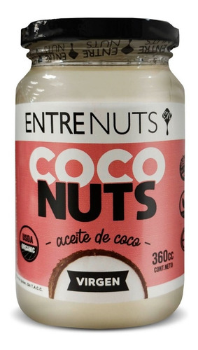 Aceite De Coco Virgen Entre Nuts Sin Tacc Frasco X 360 Gr