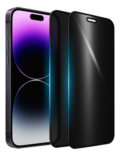 2x Película Privacidade Vidro 3d Para iPhone Todos Modelos